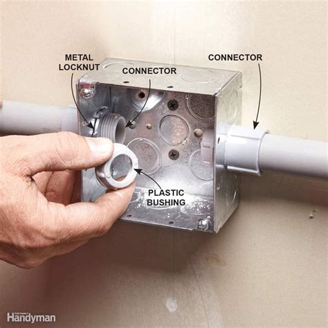 can pvc conduit be used with metal boxes|connecting conduit to breaker box.